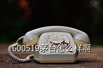 600519茅臺(tái)怎么樣啊