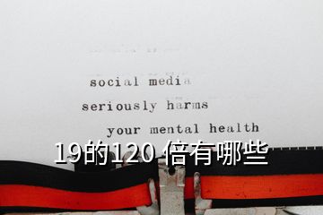 19的120 倍有哪些