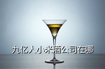 九億人小米酒公司在哪