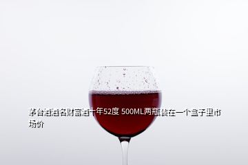 茅臺(tái)酒酒名財(cái)富酒十年52度 500ML兩瓶裝在一個(gè)盒子里市場(chǎng)價(jià)