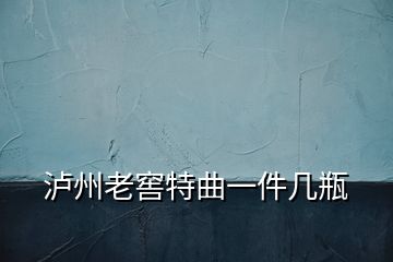 瀘州老窖特曲一件幾瓶