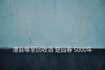 澧縣哪里回收酒 楚園春 5000年