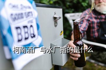 柯南酒廠與水廠指的是什么