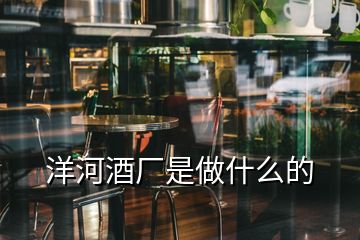 洋河酒廠是做什么的