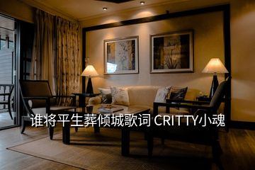 誰(shuí)將平生葬傾城歌詞 CRITTY小魂