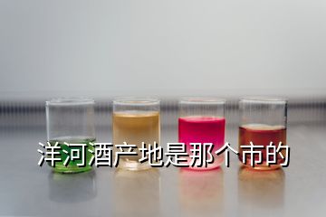 洋河酒產(chǎn)地是那個(gè)市的