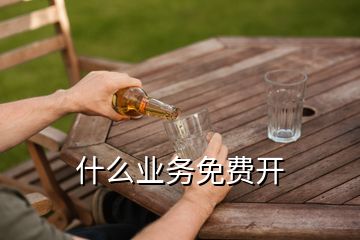 什么業(yè)務(wù)免費開