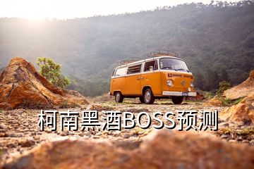 柯南黑酒BOSS預(yù)測(cè)