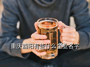 重慶酉陽(yáng)有些什么企業(yè)名字