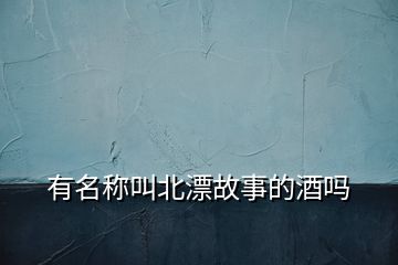 有名稱叫北漂故事的酒嗎