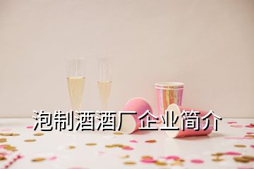 泡制酒酒廠企業(yè)簡(jiǎn)介