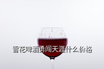 雪花啤酒勇闖天涯什么價(jià)格