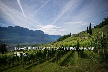 我有一瓶總統(tǒng)府藏酒 放了10年48度的香型是五糧濃香型的生