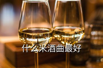 什么米酒曲最好