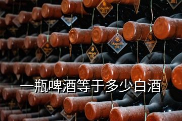 一瓶啤酒等于多少白酒