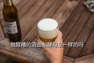 做醪糟的酒曲和酵母是一樣的嗎