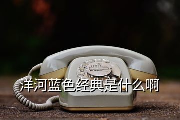 洋河藍色經(jīng)典是什么啊