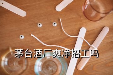 茅臺(tái)酒廠爽凈招工嗎