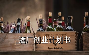 酒廠創(chuàng)業(yè)計劃書