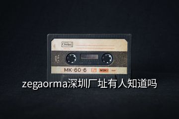 zegaorma深圳廠址有人知道嗎