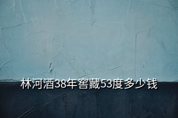 林河酒38年窖藏53度多少錢