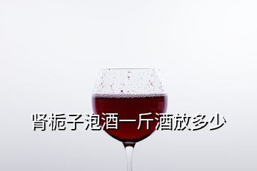 腎梔子泡酒一斤酒放多少