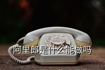 阿里郎是什么能做嗎