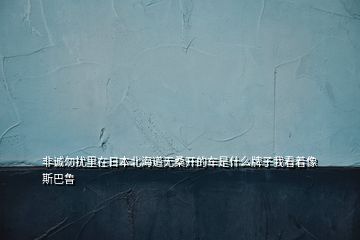 非誠勿擾里在日本北海道無桑開的車是什么牌子我看著像斯巴魯