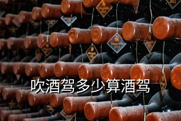 吹酒駕多少算酒駕