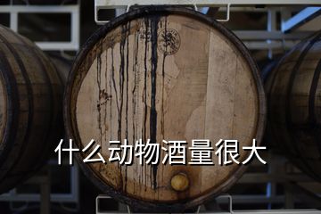 什么動物酒量很大