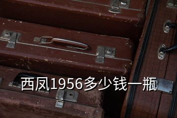 西鳳1956多少錢一瓶