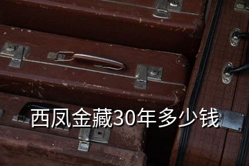 西鳳金藏30年多少錢