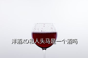 洋酒XO和人頭馬是一個酒嗎