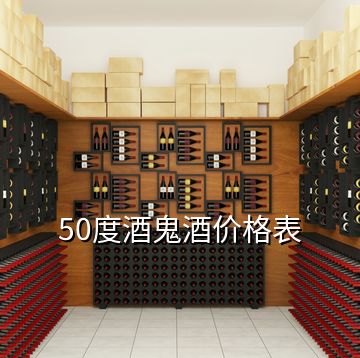 50度酒鬼酒價格表