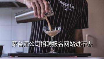 茅臺酒公司招聘報名網(wǎng)站進不去