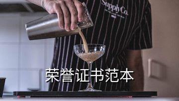 榮譽證書范本