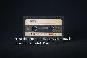 extra old french brandy xo 40 voI maraville thenac france 這是什么年