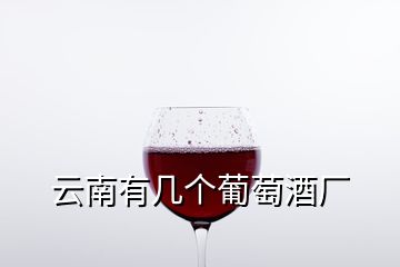 云南有幾個葡萄酒廠