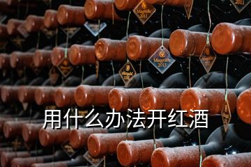 用什么辦法開紅酒