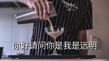 你好請(qǐng)問你是我是遠(yuǎn)明