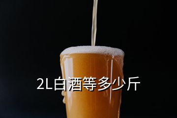 2L白酒等多少斤