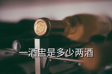 一酒盅是多少兩酒