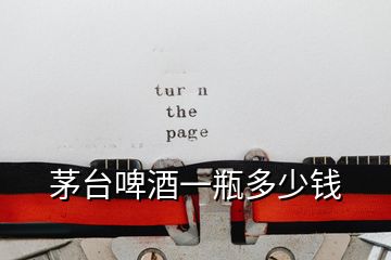 茅臺(tái)啤酒一瓶多少錢