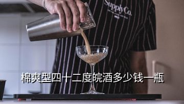 棉爽型四十二度皖酒多少錢一瓶