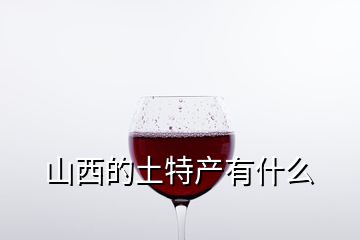 山西的土特產有什么