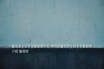 屋塔房王世子全集劇情介紹 電視劇屋塔房王世子分集劇情介紹 屋塔房