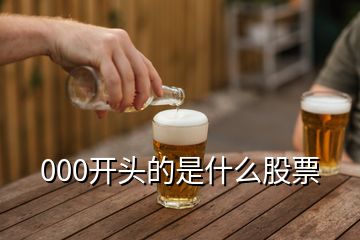 000開(kāi)頭的是什么股票