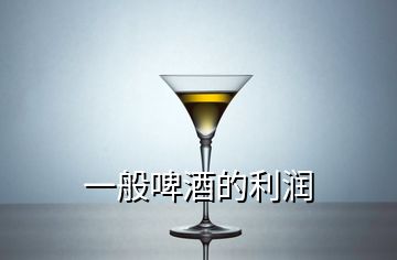 一般啤酒的利潤