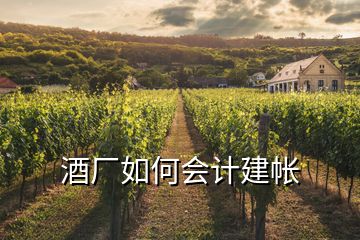 酒廠如何會計建帳