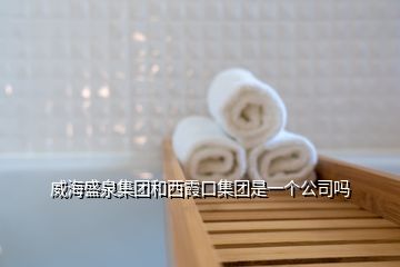 威海盛泉集團(tuán)和西霞口集團(tuán)是一個(gè)公司嗎